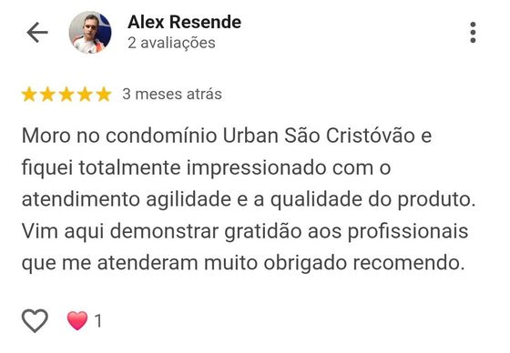 Avaliação real de cliente no Google