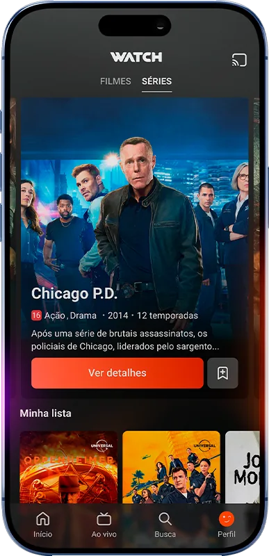 App Watch TV no celular